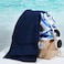 Anemoss Beach Towel, %100 Cotton, Soft, Water Absorbent, Quick Dry, Medium Thick, Pool and Bath Towel, 27x55 in, Navy Blue Color