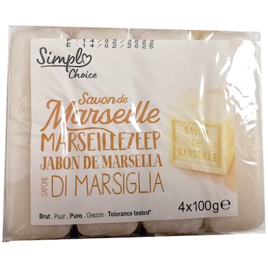 Simply Choice Marseille Soap 100gx4&#39;s