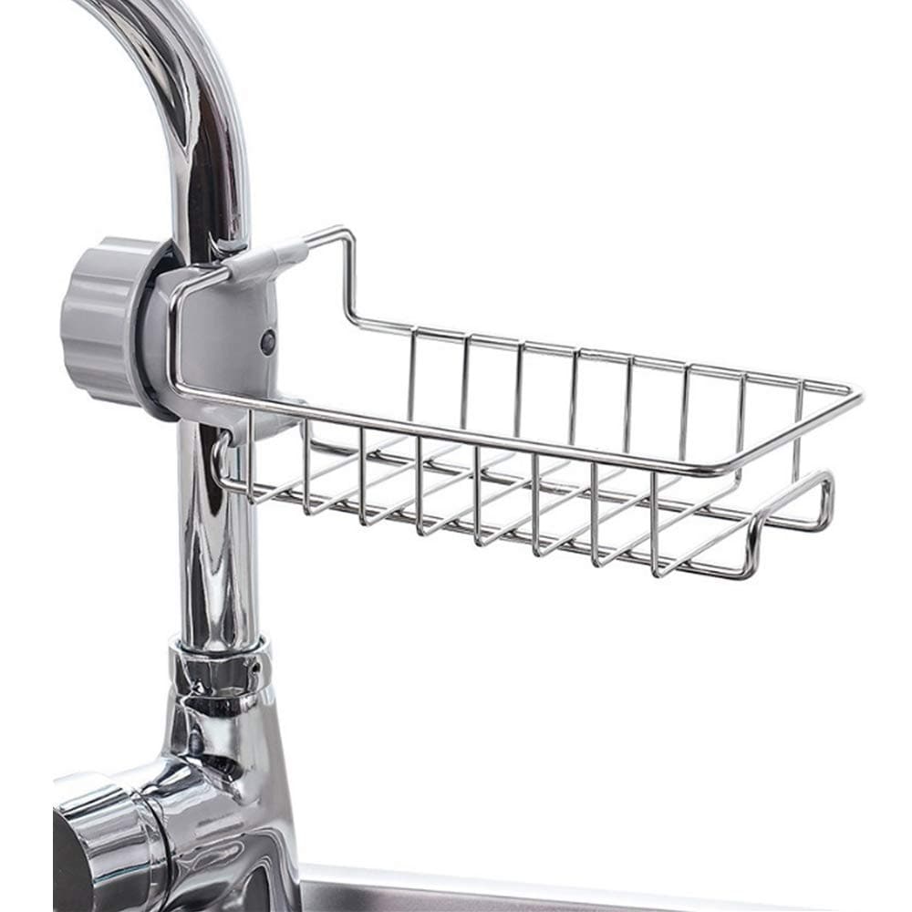 nonfood_generic Nonfood_generic Kitchen Faucet Sponge Holder Vecu Stainless Steel Sink Caddy Organizer Drain Rac
