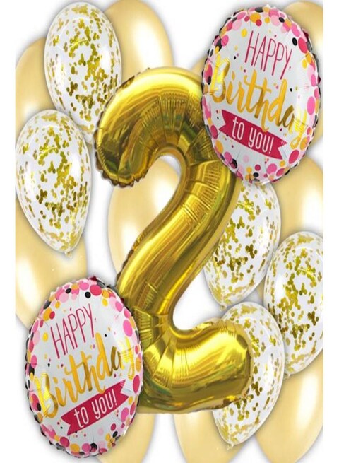 Generic Number 2 Birthday Decorative Party Foil Balloon