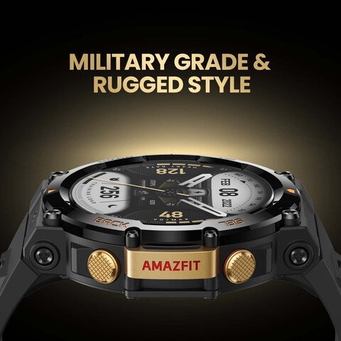 Amazfit T Rex 2 Smart Watch, Premium Multisport GPS Sports Watch, Real time Navigation, Strength Exercise, 150+ Sports Modes, Heart Rate, SpO2 Monitoring, Khaki