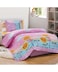 Sleep Night 3 Pieces Kids Compressed Comforter Set, Single Size 150 X 200cm Modern Printed Bedding Set For Girls And Boys, MultiColor