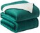 Fabienne Reversible Soft Sherpa Bed Blanket Throw Blanket Sherpa King Size, Green, 220X240cm