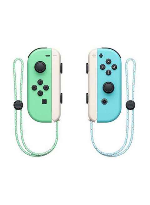 Nintendo New Switch Console, Animal Crossing Edition, Green/Blue