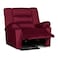 In House Velvet Rocking &amp; Rotating Recliner Chair - Burgundy - Nice 02