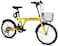ITG Mogoo Icon 6 Speed Folding Bike With Lock And Head Light 20 Inch, Yellow