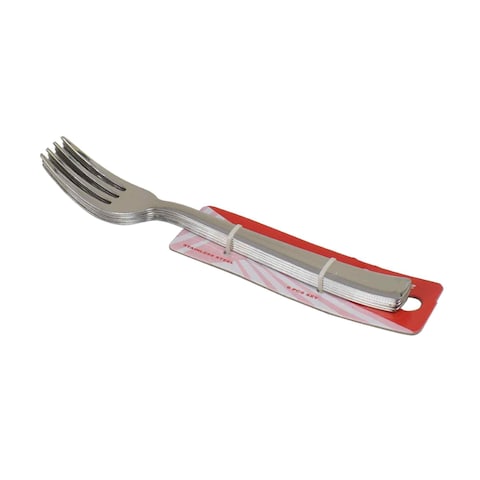 Pecasso Table Fork Set Silver 6 PCS