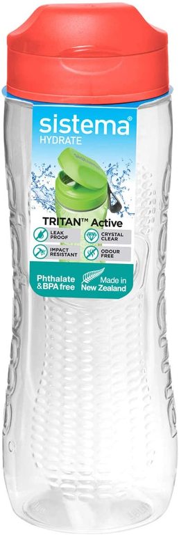 Sistema Tritan Active Water Bottle 800ML Green