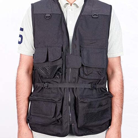 Promage Multi Pocket Sleeveless Photography Outdoor Director Camera Jacket (Black) Vest Waistcoat (Xxxl)