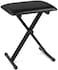 Mike Music Piano Bench, X-style Keyboard Bench Padded Seat, Black(Adjustable Keyboard Bench, black)