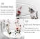1Chase️ Borosilicate Salad, Dessert Serving Bowls With Japanese Floral Print, 650 ml, Set Of 2