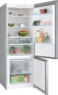 Bosch Series 4 Free-Standing Fridge With Freezer At Bottom, 186X70Cm, Stainless Steel Look, KGN55VL21M 1 Year Manufacturer Warranty