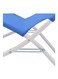 Generic 2-Piece Folding Beach Chair Set Blue/White 48X60X62Centimeter