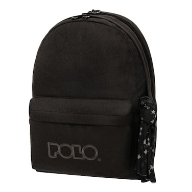 Polo School Backpack Double Scarf Black