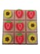 Creative Colorful Wooden Base Silicone Tac Tac Toe Board Game