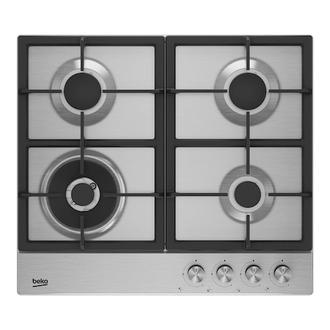 Beko Built-In Hob Gas HIAW64225SXL, 1 Year Manufacturer Warranty