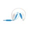 HP H2800 Wired On-Ear Stereo Headset Blue