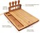 Cheese Cutting Board Cheese Board Set Cheese Tray Charcuterie Board and Serving Meat Platter (No Knife)