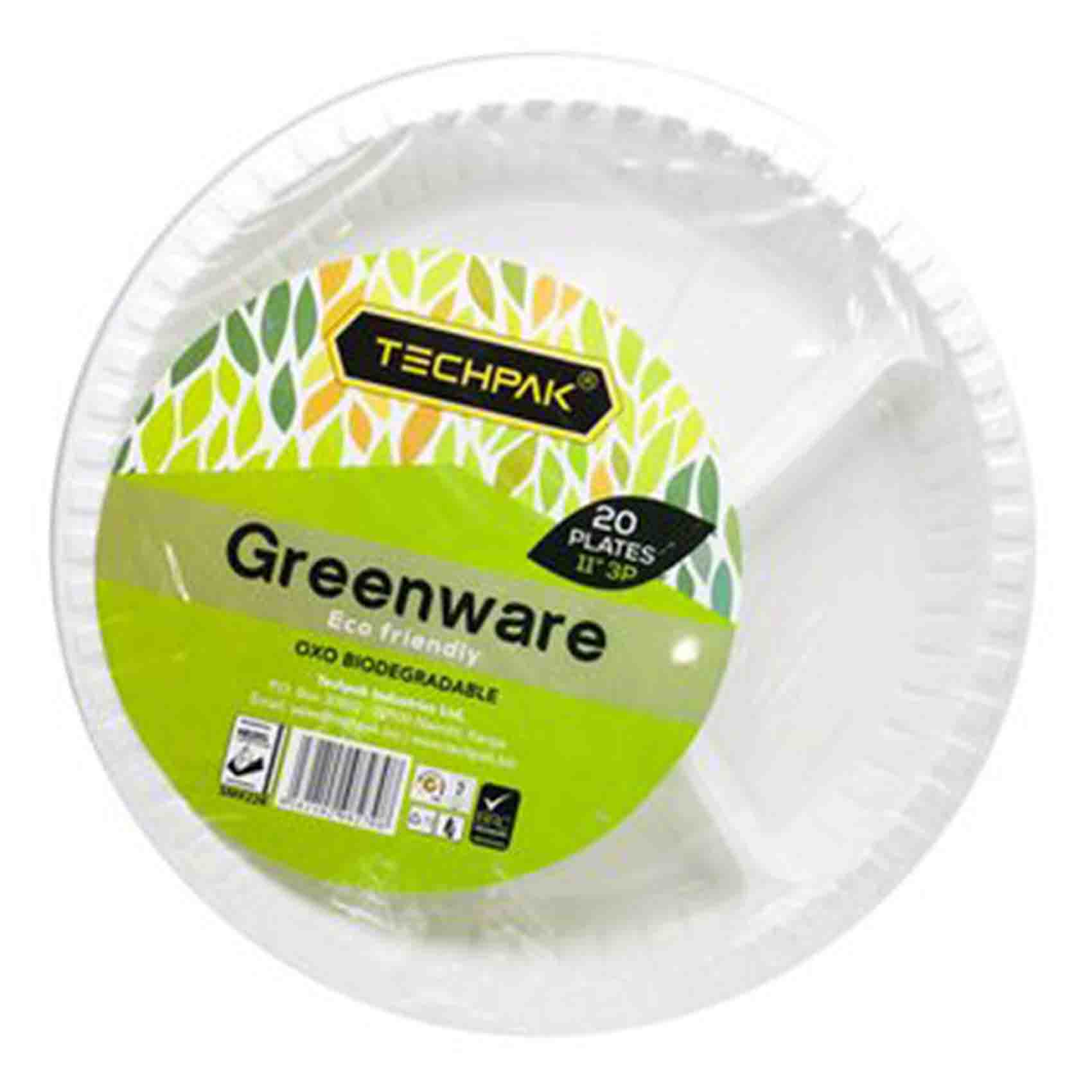 GREENWARE PLATES 11 3 PARTITION SW