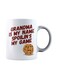 muGGyz Space Ace Printed Ceramic Coffee Mug White