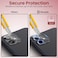 Moxedo Camera Lens Protector, 9H Tempered Glass, Scratch Resistant Aluminum Alloy Frame Camera Cover Screen Protector Compatible for iPhone 12/6.1 inch (DRESS DEN BLUE)