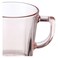 Pasabahce Carre Mug Set - 270 Cc - 6 Pieces - Pink