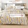 Luna Home King Size 6 pieces, duvet cover set, green plant leaf design.