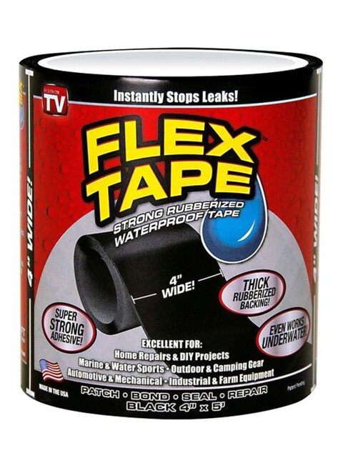 Flex Flex Seal Tape Black 4X5Inch