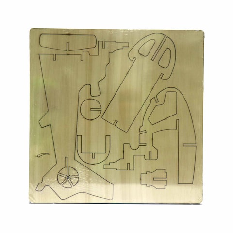 3D Wooden Puzzle - Helicopter Shape