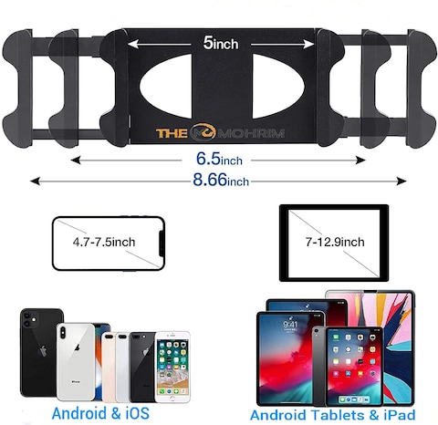 The Mohrim Adjustable Raking Floor Tablet Tripod Stand Mount For Ios Pad &amp; Tablet