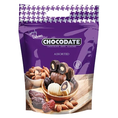 Chocodate Assorted Date and Almond Chocolate, 500g