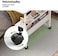 Mobile Bed Side Table, Laptop Table Standing Desk, Adjustable Computer Table Laptop Desk with Wheels, Rolling Computer Workstation Laptop Stand Table for Home Office (SC11B)