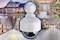 Tomvision - Solar Power Dummy PTZ Dome Camera CCTV security camera with LED light and battery powered fake Speed Dome Camera