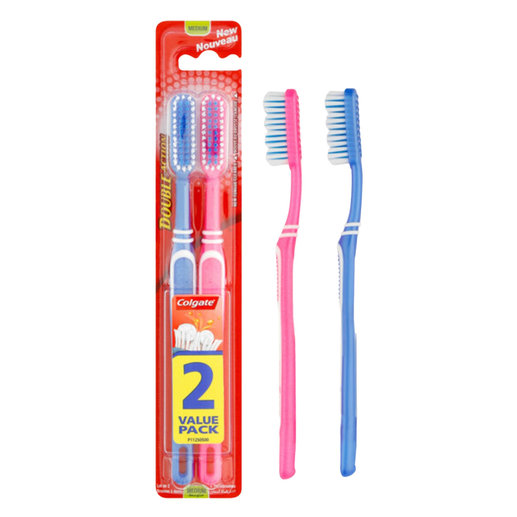 Colgate Toothbrush Double Action Medium 2 Pieces product thumbnail 2