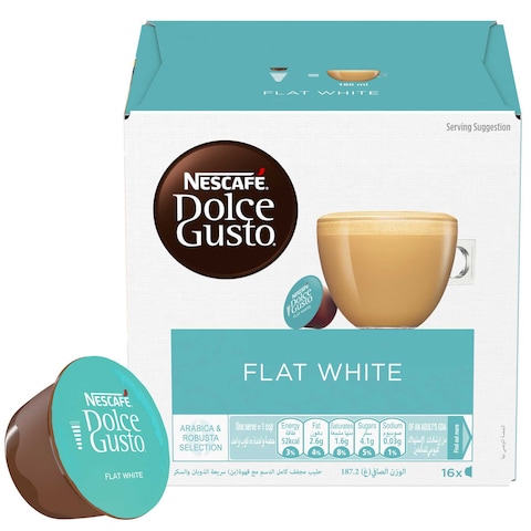 Nescafe Dolce Gusto Flat White Coffee 16 Capsules