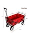Generic Folding Shopping Hand Cart Trolley Red/Black