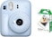 Fujifilm Instax Mini 12 Instant Camera - Pastel Blue + 1 Pack Film