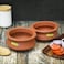 Royalford Deep Serving Pots, Handmade Clay, Rf10585, 100% Natural Clay, Non-Toxic &amp; Eco-Friendly, Can Be Used On Gas Stove Or Open Fire, Earthen Pot/ Clay Pot For Curry, Sambar, Rice