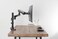 Twisted Minds Aluminum Single 17-32 Inch LCD Slim Pole Monitor Desk Mount Fully Adjustable Gas Spring Stand For Display, 17.6Lbs Weight Capacity-Assisted Monitor Arm