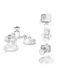 Generic Adjustable Triple Vacuum Suction Cup Mount Black