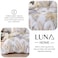 Luna Home Queen size 6 pieces, duvet cover set, tropical leaves design.