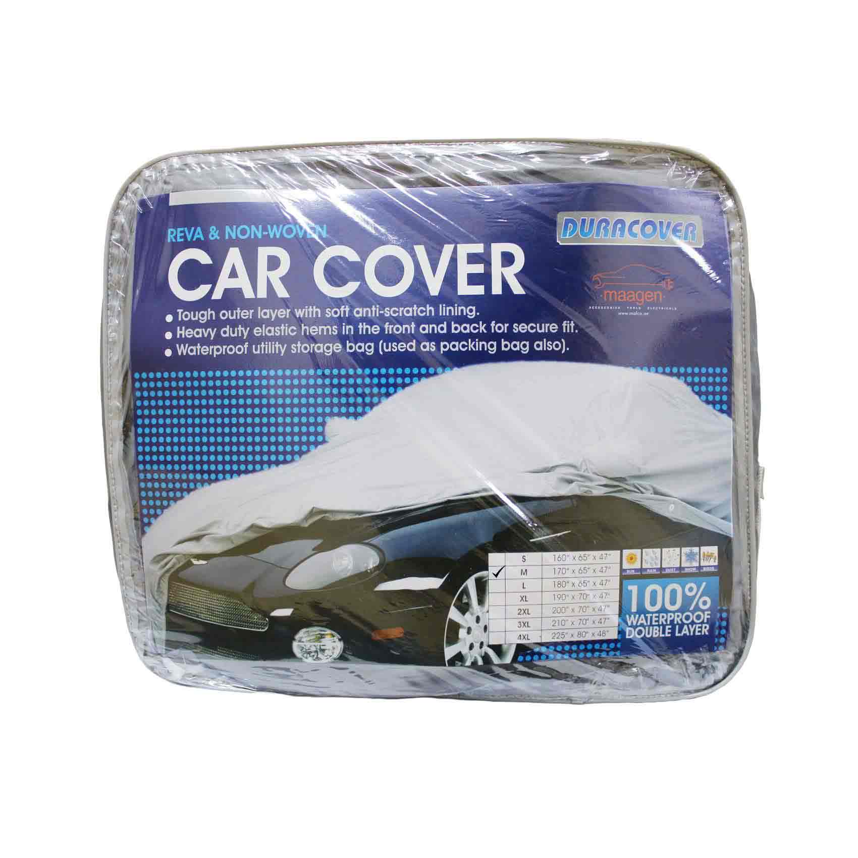 Buy Duracover Waterproof Car Cover M White Online | Carrefour UAE