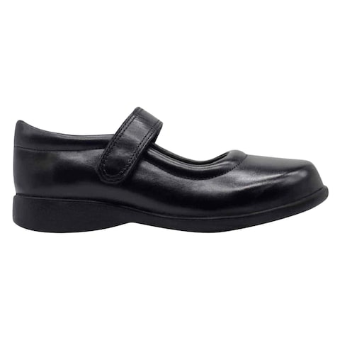 Zuri Studeez Leather School Shoes For Girls Size 32 Black