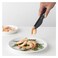 Brabantia 2 in 1 Nylon Kitchen BBQ Grilling Tongs + Tweezers Dark Grey