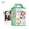 Fujifilm-Fujifilm Instax Mini 20 Sheets White Film Photo Paper Snapshot Album Instant Print for Fujifilm Instax Mini 7s/8/25/90/9
