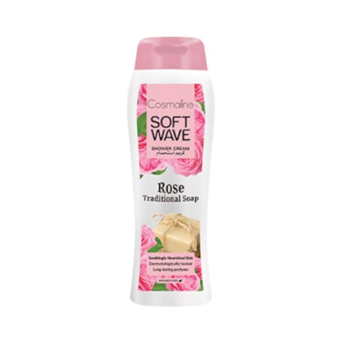 Cosmaline Soft Wave Rose Traditional Shower Cream 400ml