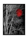 Spoil Your Wall Red Moon Wall Poster With Frame Black/White/Red 40x55cm