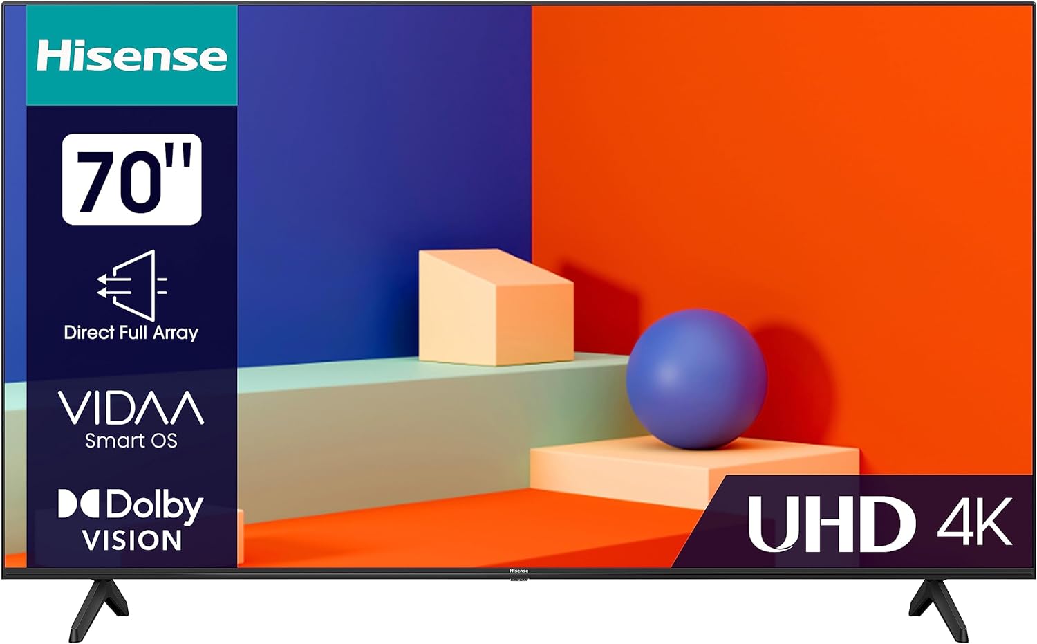 Buy Hisense 70 inch 4K UHD Smart DLED TV - A6K Series, 2023 Online ...