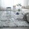 Generic Super Soft Area Rug, Fluffy Plush Rug High Pile Furry Carpet Not-Slip Back Pad For Living Room Bedroom Kids Play Floor Rug-Light Grey 160X200cm(63X79Inch)