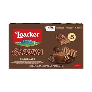 Loacker Gardena Chocolate Wafers 38gx5's